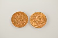 Lot 1073 - TWO SOVEREIGNS DATED 1911 AND 1927