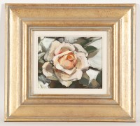 Lot 1755 - * ETHEL WALKER, SINGLE ROSE oil on board,...