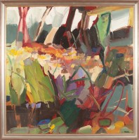 Lot 1766 - * SHONA BARR, THE GARDEN oil on canvas, signed...