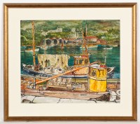 Lot 1789 - * JOHN HOUSTON (SCOTTISH 1913 - 1985), DRYING...