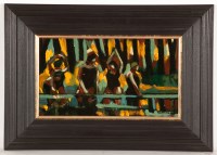 Lot 1808 - * JAMIE O'DEA, WOOD NYMPHS oil on board 17.5cm...