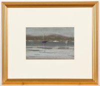 Lot 1811 - * JOHN MACKIE, VIEW OF THE CLYDE, pastel on...