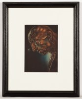 Lot 1813 - * PETER HOWSON OBE, MAN OF SORROWS pastel and...