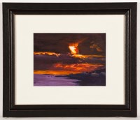 Lot 1827 - ALICK GRAY, HEBRIDEAN SUNSET acrylic on paper,...