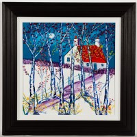 Lot 1833 - JOHN DAMARI, WINTER AT THE CROFT, POLTALLOCH,...