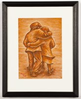 Lot 1837 - GRAHAM MCKEAN, GOLDEN YEARS pastel on paper,...