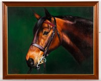 Lot 1845 - * GREER RALSTON, GEMMA oil on canvas, signed...