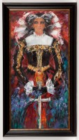 Lot 1928 - SHELAGH CAMPBELL, MARY QUEEN OF SCOTS acrylic...