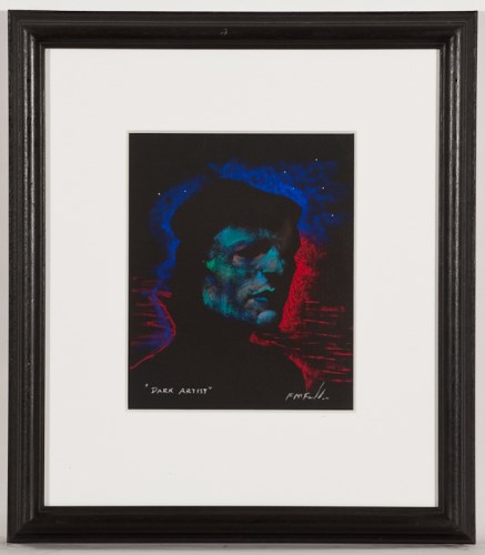 Lot 1991 - * FRANK MCFADDEN, DARK ARTIST pastel on paper,...