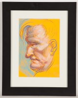 Lot 1995 - * FRANK MCFADDEN, PROFILE OF A FRIEND pastel...