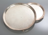 Lot 9 - ELKINGTON SILVER TRAY of circular form, with...