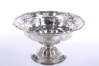 Lot 262 - LATE VICTORIAN SILVER CIRCULAR FRUIT COMPORT...