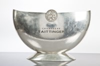 Lot 85 - TAITTINGER CHAMPAGNE BUCKET steel coated oval...