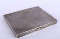 Lot 265 - ATTRACTIVE ART DECO SILVER CIGARETTE CASE...