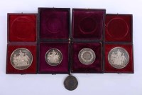 Lot 268 - FIVE SCOTTISH SILVER AGRICULTURAL MEDALS all...