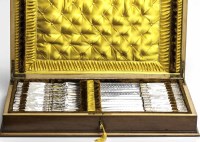 Lot 273 - LATE VICTORIAN MOTHER OF PEARL HANDLED SILVER...