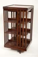 Lot 276 - EARLY 20TH CENTURY MAHOGANY REVOLVING BOOKCASE...