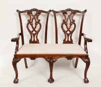 Lot 278 - GEORGE III STYLE CHIPPENDALE DESIGN MAHOGANY...