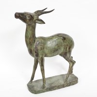 Lot 279 - 20TH CENTURY PATINATED BRONZE GARDEN SCULPTURE...