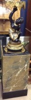 Lot 280 - 20TH CENTURY GILT WOOD AND FAUX MARBLE...