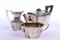 Lot 279 - LATE VICTORIAN SILVER BACHELOR'S THREE PIECE...