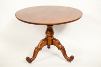 Lot 316 - VICTORIAN MAHOGANY CIRCULAR TRIPOD TABLE on...