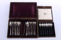 Lot 286 - SET OF TWELVE VICTORIAN SCOTTISH SILVER...