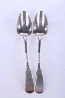 Lot 297 - PAIR OF GEORGE IV SCOTTISH SILVER MASKING...