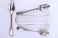 Lot 300 - PAIR OF GEORGE III SCOTTISH SUGAR TONGS maker...
