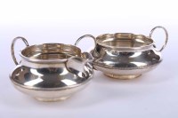 Lot 308 - GEORGE V SILVER SUGAR BOWL AND CREAM JUG maker...