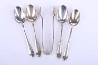 Lot 309 - SET OF TEN EDWARDIAN SILVER COFFEE SPOONS AND...