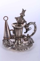 Lot 317 - VICTORIAN SILVER CHAMBERSTICK maker Henry...