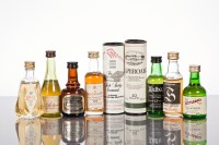 Lot 903 - 9 ASSORTED SINGLE MALT MINIATURES Mixed lot,...