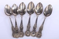 Lot 330 - MATCHED SET OF SIX SCOTTISH VICTORIAN KINGS...