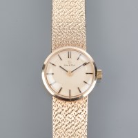 Lot 1003 - LADY'S NINE CARAT GOLD OMEGA WATCH