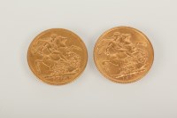 Lot 1007 - TWO SOVEREIGNS DATED 1910 AND 1911