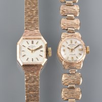 Lot 1050 - TWO LADY'S ROTARY WRIST WATCHES one with an...