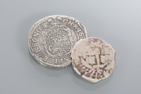 Lot 1061 - A CHARLES I SILVER HALF CROWN the obverse side...