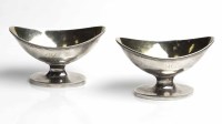 Lot 333A - PAIR OF GEORGE III SILVER TABLE SALTS maker...