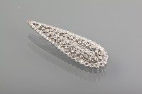 Lot 1103 - ART DECO STYLE DIAMOND DRESS PIN the pierced...