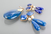 Lot 1116 - GROUP OF IMPRESSIVE LAPIS LAZULI JEWELLERY...