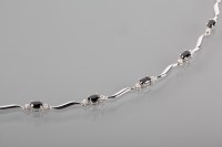 Lot 1132 - TIFFANY & CO SAPPHIRE AND DIAMOND BRACELET set...