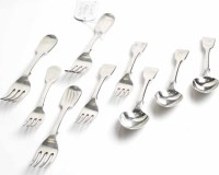 Lot 341A - LOT OF 19TH CENTURY SILVER FIDDLE PATTERN...