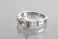 Lot 1216 - IMPRESSIVE DIAMOND SOLITAIRE RING the modified...