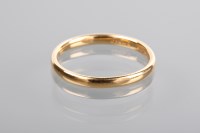 Lot 1219 - TWENTY TWO CARAT GOLD WEDDING BAND size N