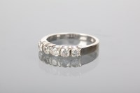 Lot 1234 - DIAMOND FIVE STONE RING the brilliant cut...