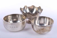 Lot 344 - GEORGE V SMALL SILVER BOWL maker Deakin &...