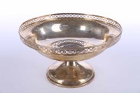 Lot 345 - GEORGE V SILVER COMPORT maker Adie Brothers...