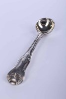 Lot 347 - GEORGE III SILVER SALT SPOON maker William...