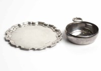 Lot 348A - MODERN SILVER TASTEVIN maker's mark 'L&S'...